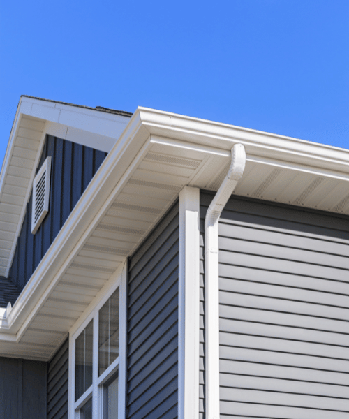 Fascia and soffits in white