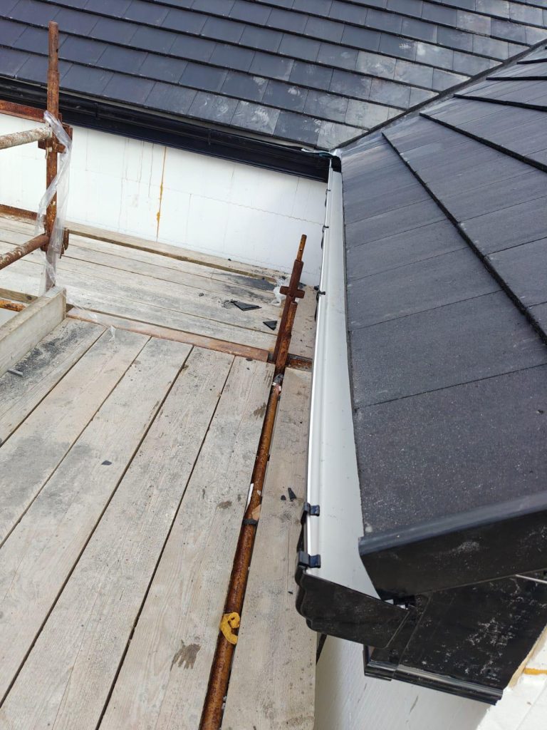 new roof and gutters